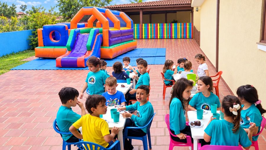Área externa para brincar
